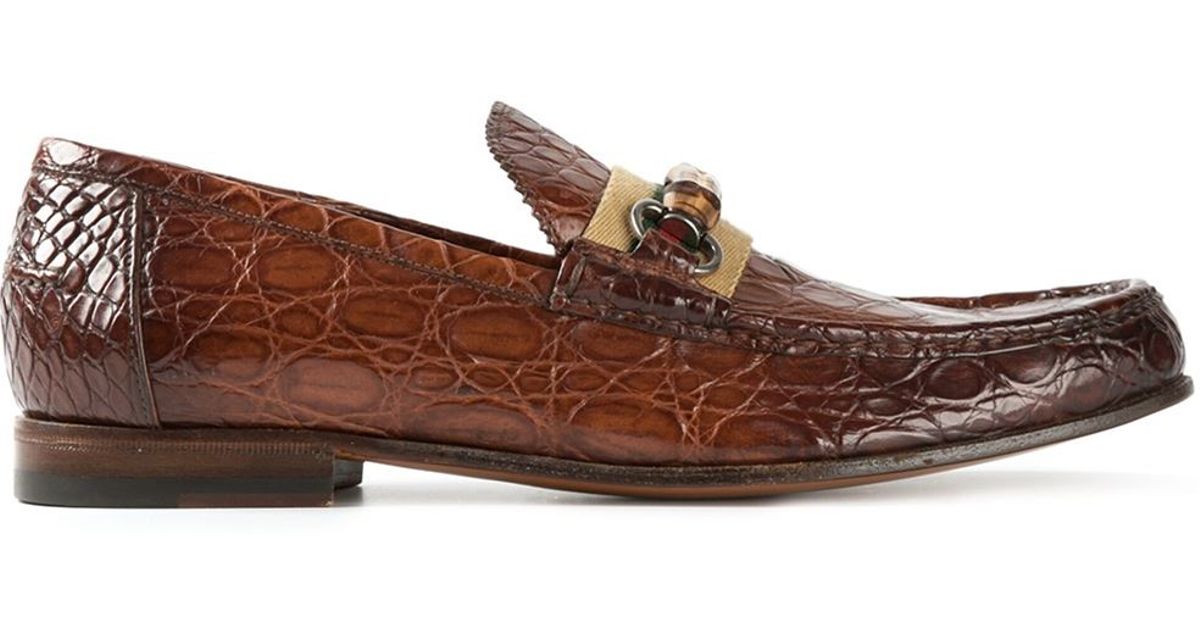 gucci bamboo loafers