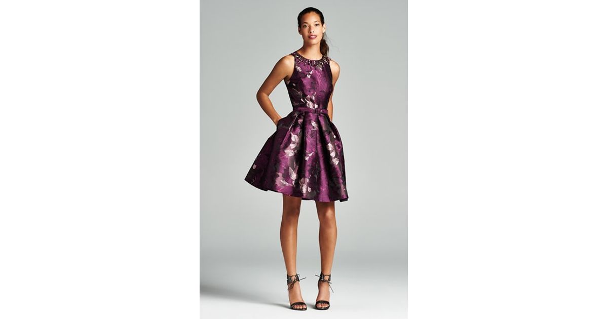 eliza j jacquard dress
