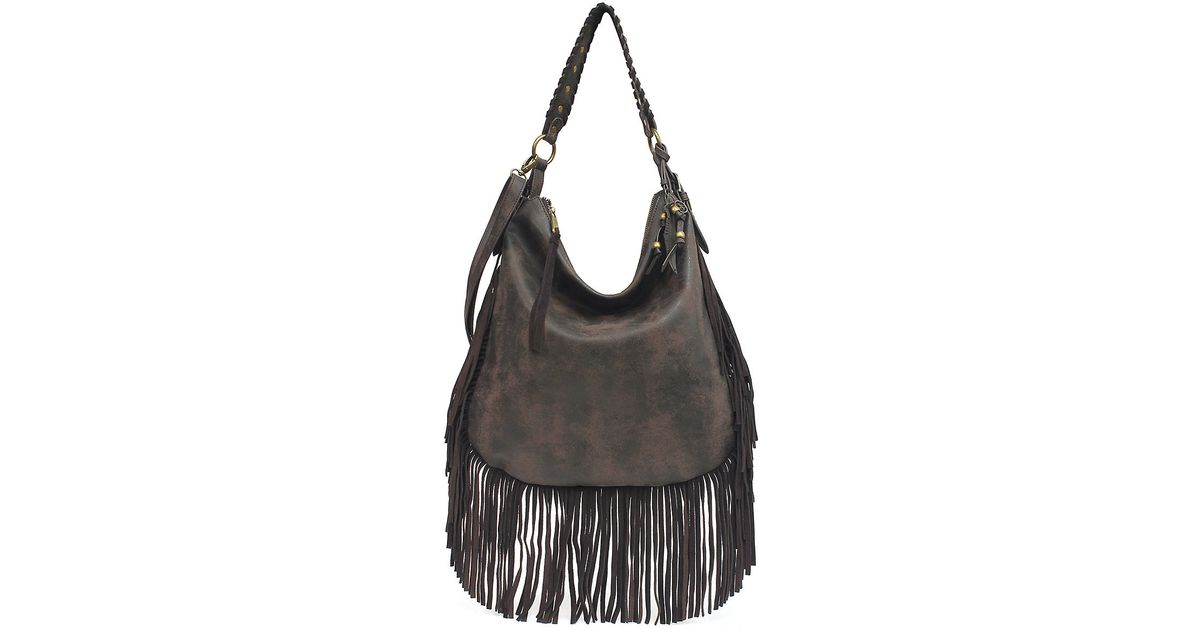 Lyst Jessica Simpson Delilah Faux Leather Fringed Crossbody Bag In Lyst Jessica Simpson Delilah Faux Leather Fringed Crossbody Bag In Gray