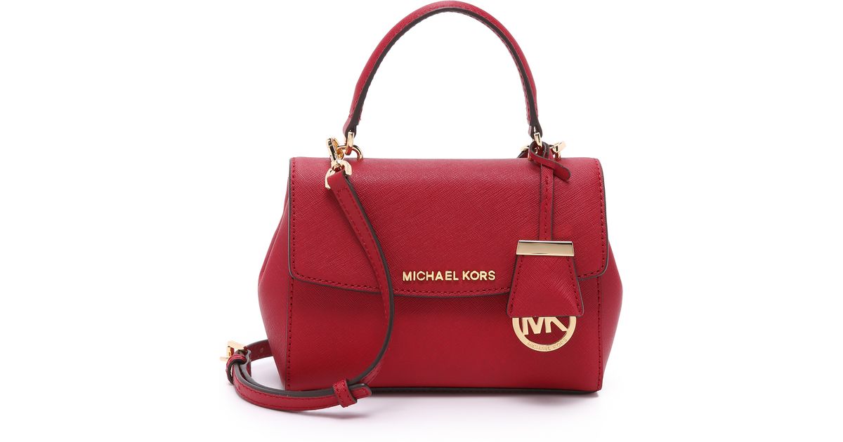 MICHAEL Michael Kors Ava Extra Small Cross Body Bag - Cherry in Red | Lyst