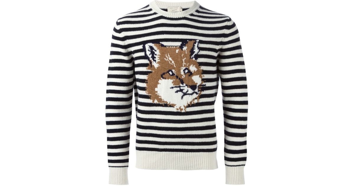 maison kitsune sweatshirt fox