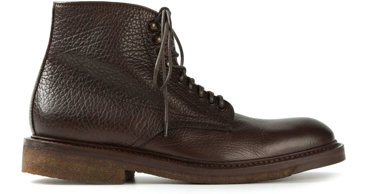 Henderson Laceup Boots in Brown for Men Lyst