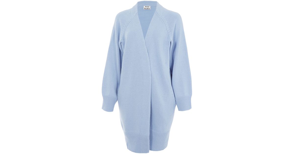 light blue chunky cardigan