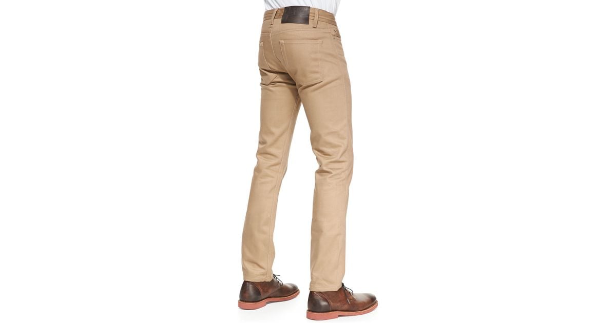 mens selvedge chinos