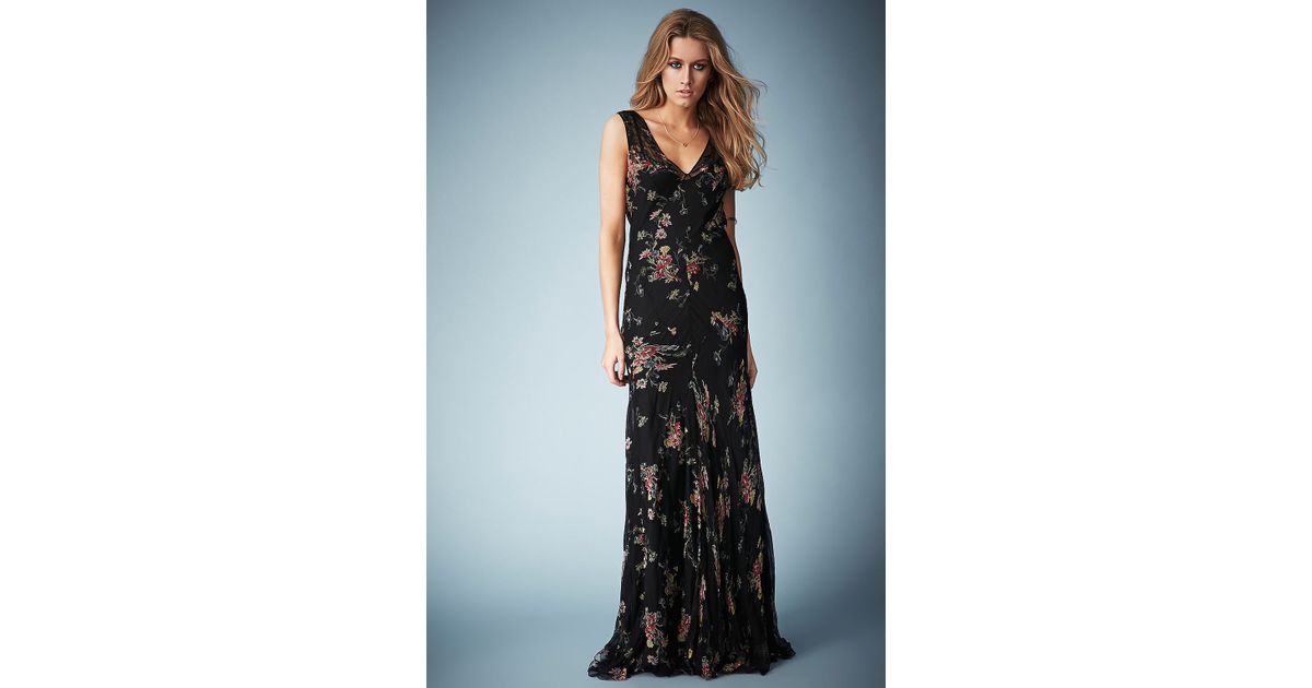 topshop black maxi dress