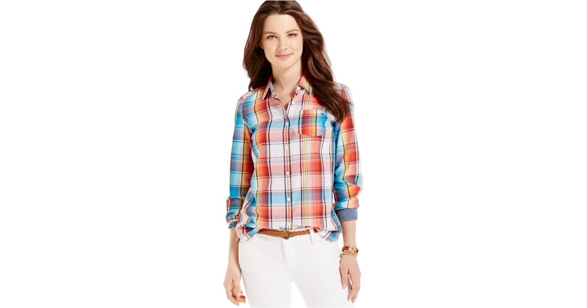 tommy hilfiger rainbow shirt