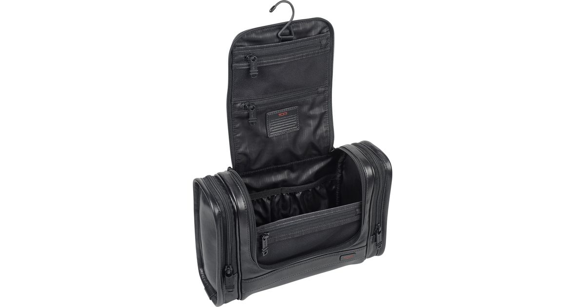 tumi alpha 2 hanging leather travel kit
