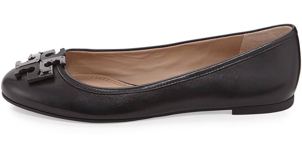 tory burch logo flats