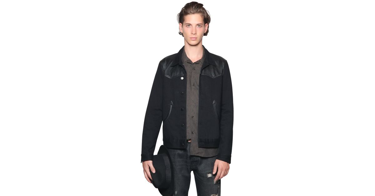 the kooples black denim jacket
