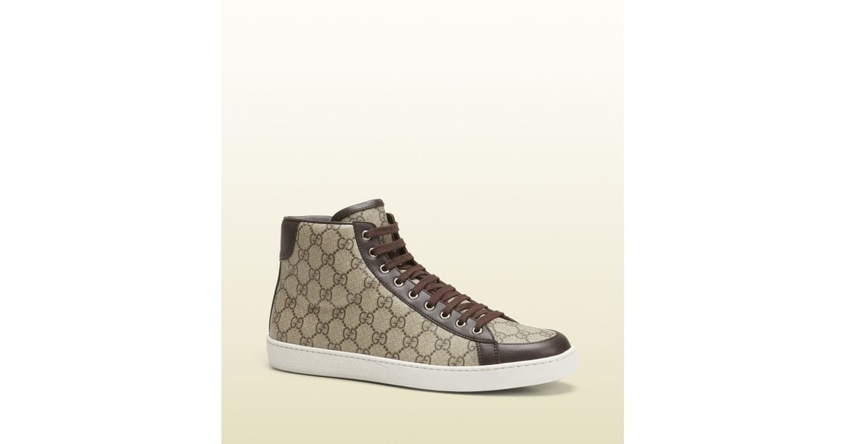 gucci high top canvas sneakers