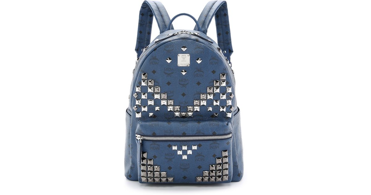 navy blue mcm bag