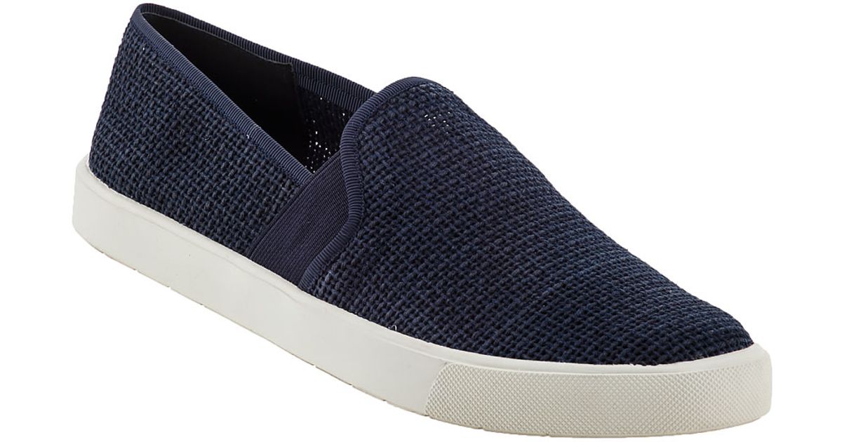 navy slip on sneakers