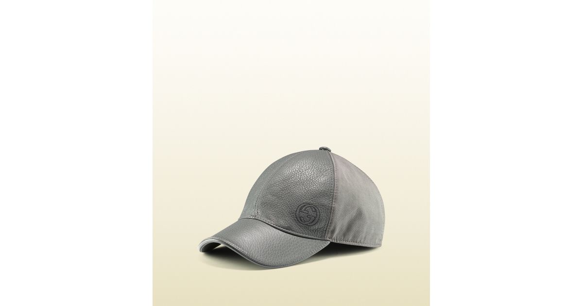gucci cap leather