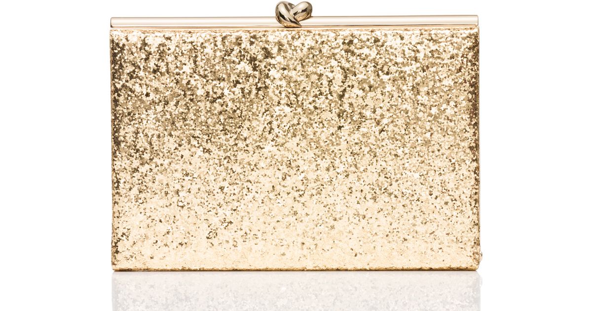 kate spade gold clutch