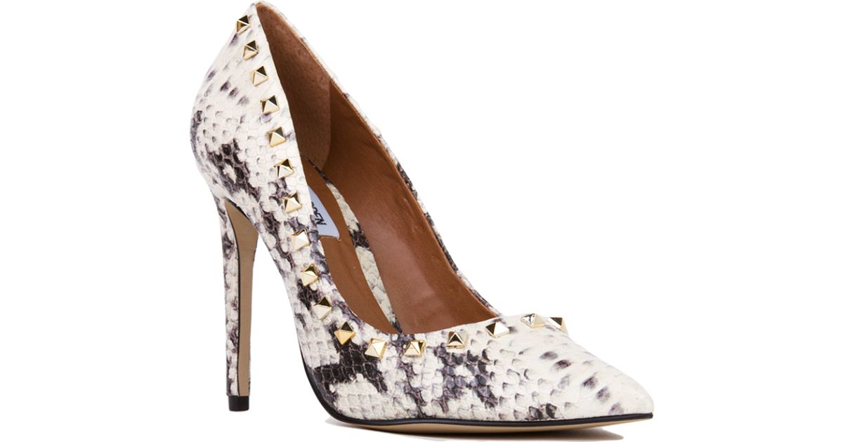 steve madden snake print heels
