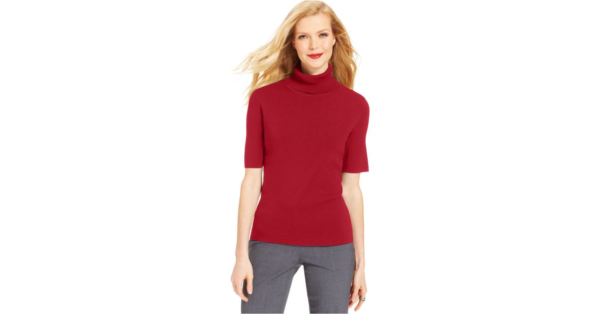 elbow sleeve turtleneck sweater