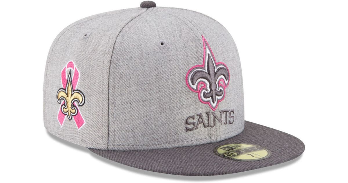 pink new orleans saints hat