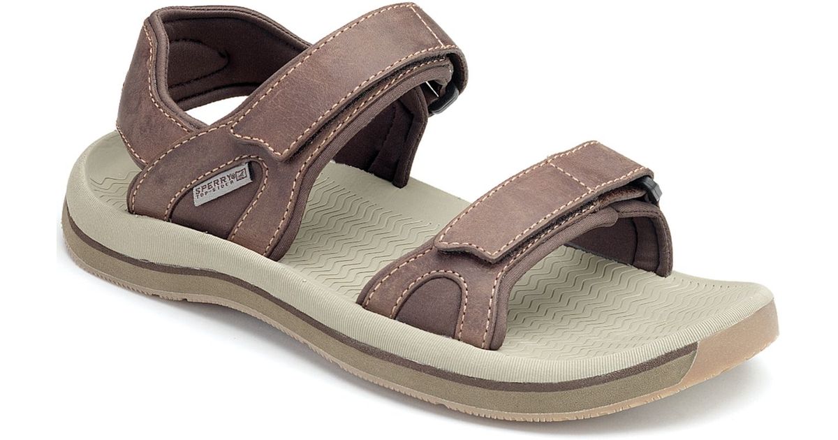 Sperry Top-Sider Santa Cruz 2 Strap Sandals in Brown for Men | Lyst