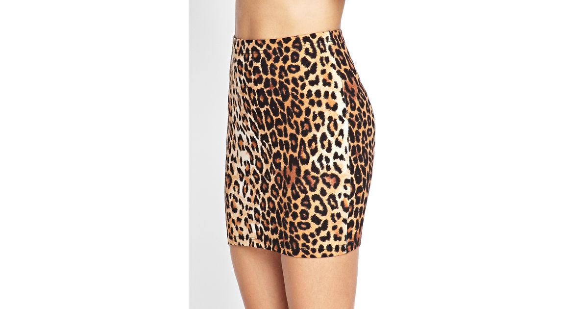 New Womens Leopard Print Bodycon Mini Ladies Short Animal Stretch Skirt 8-22