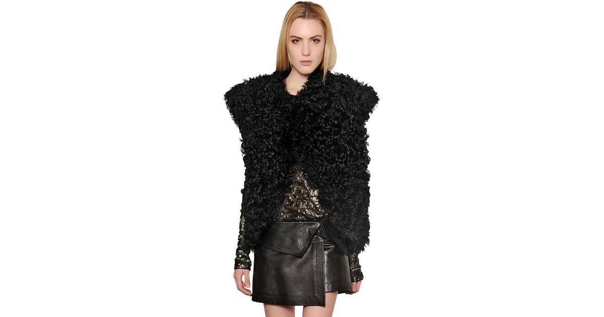 isabel marant shearling vest