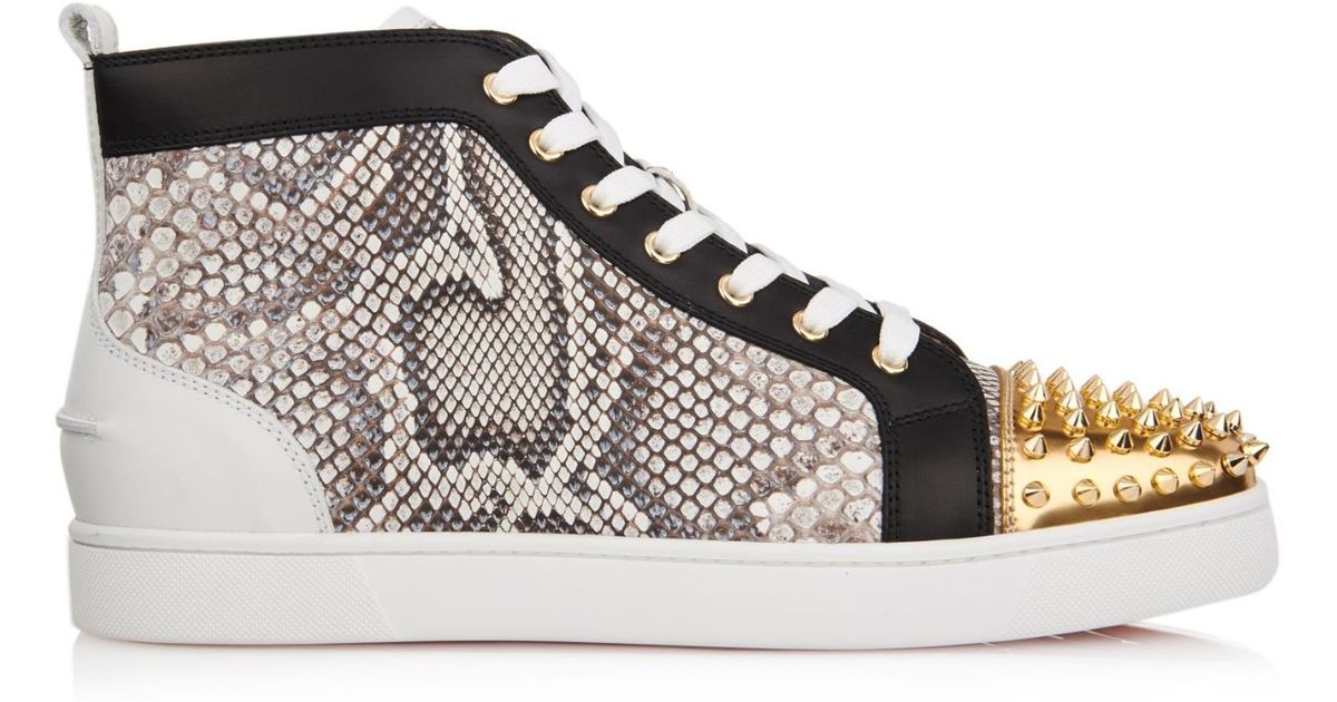 yellow louboutin sneakers