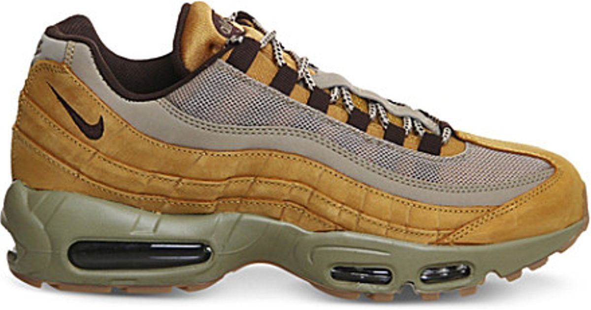 Nike Air Max 95 Suede Trainers in Bronze Brown (Gray) for Men - Lyst