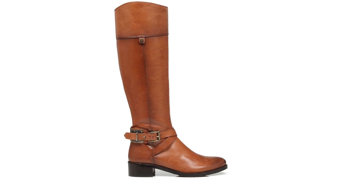 vince leather cadot buckle shoe
