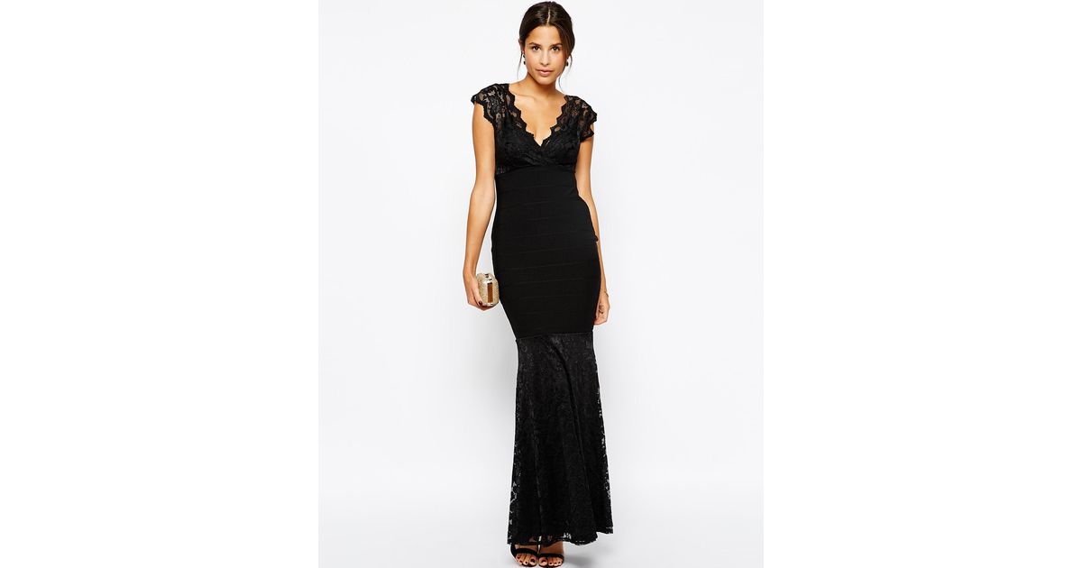 lipsy bandage maxi dress