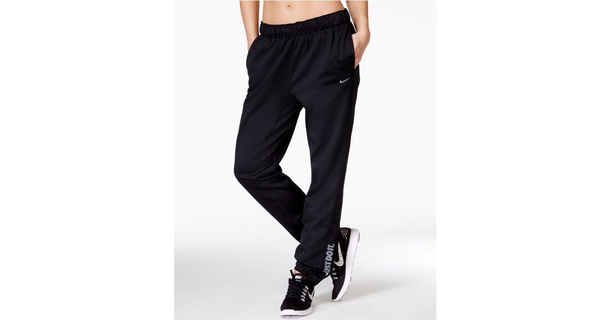 Nike Therma-fit Sweat Pants in Black Heather/Black (Black) - Lyst