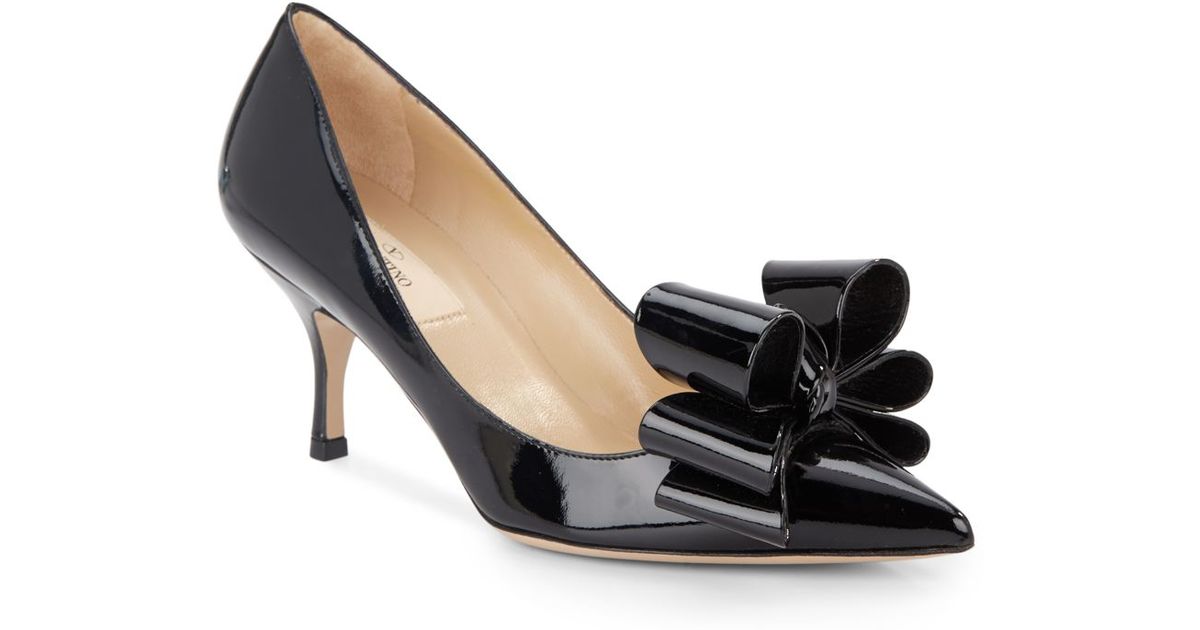 quavissa pointy toe bow pumps