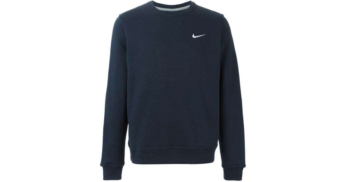 Nike 'club Crew' Sweatshirt in Blue for Men | Lyst
