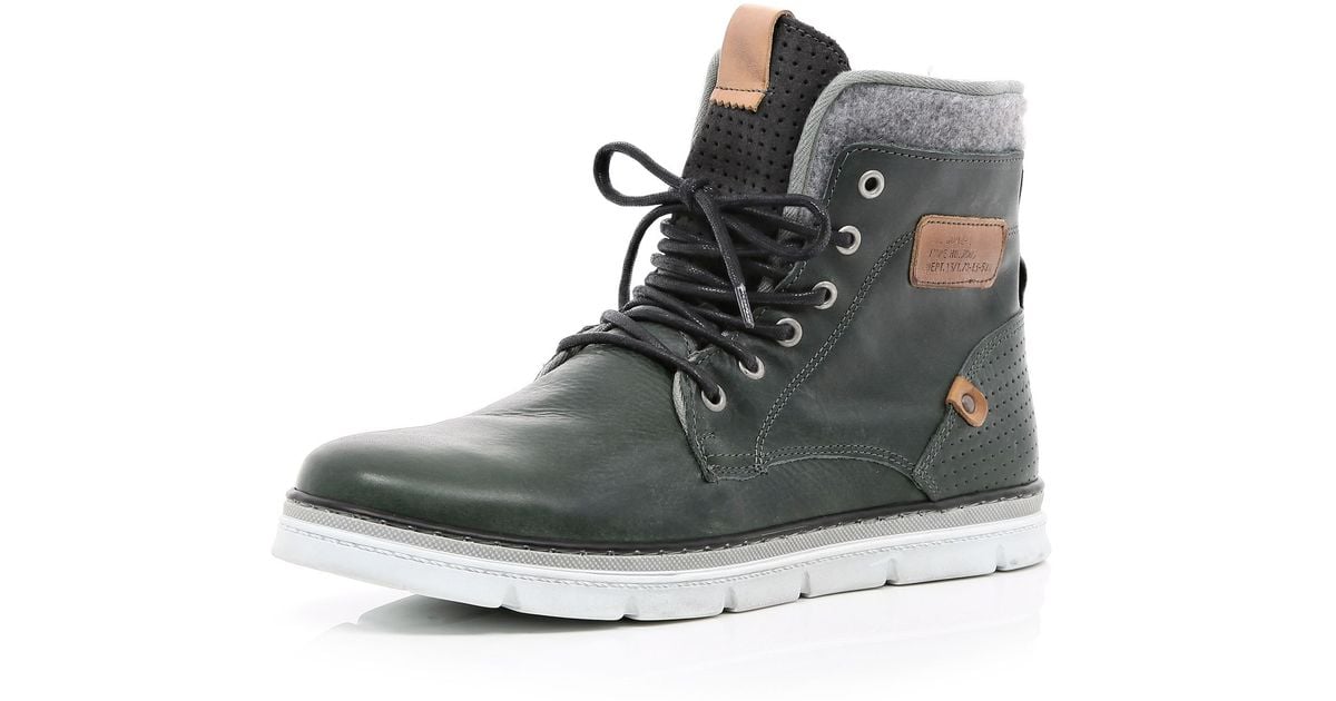 Brown Contrast Panel Chunky Sole Boots Boots Shoes Boots Men Brown Contrast Panel Chunky Sole Boots Boots Shoes Boots Men