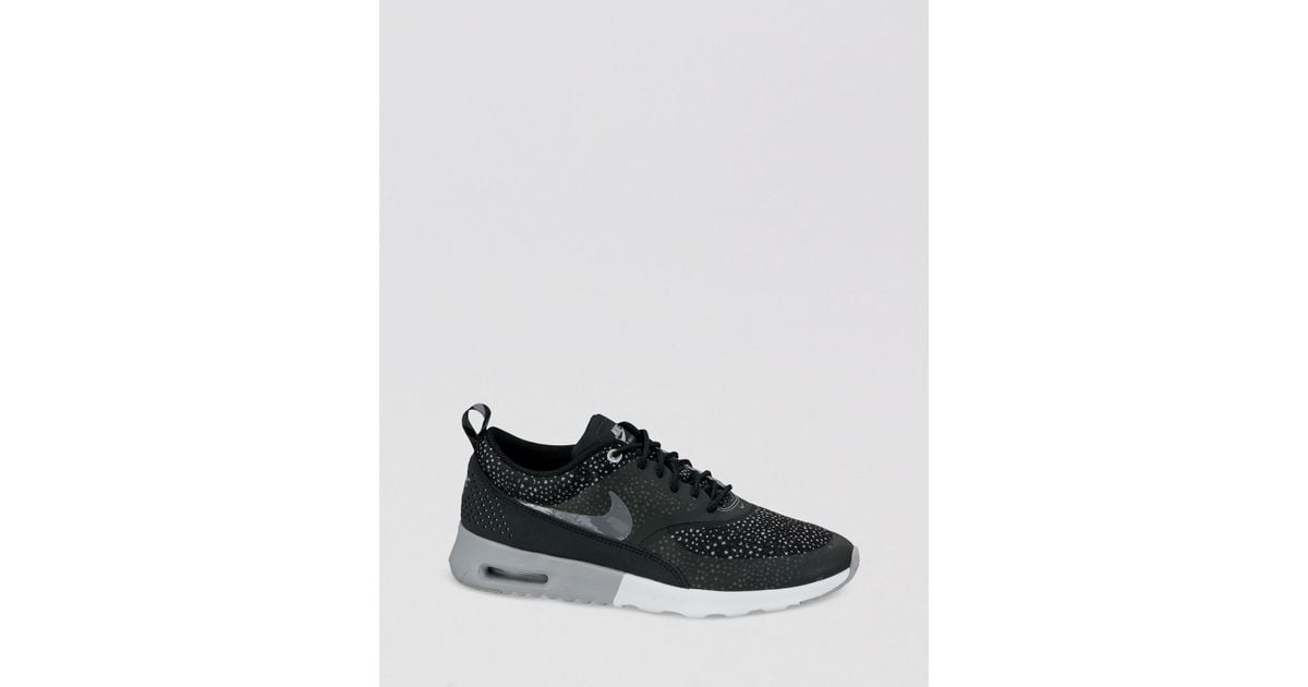 Nike Black Lace Up Sneakers Womens Air Max Thea Print Nike Black Lace Up Sneakers Womens Air Max Thea Print