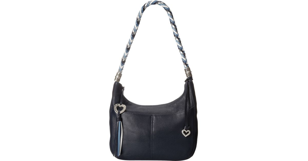Lyst Brighton Barbados Ziptop Hobo In Blue