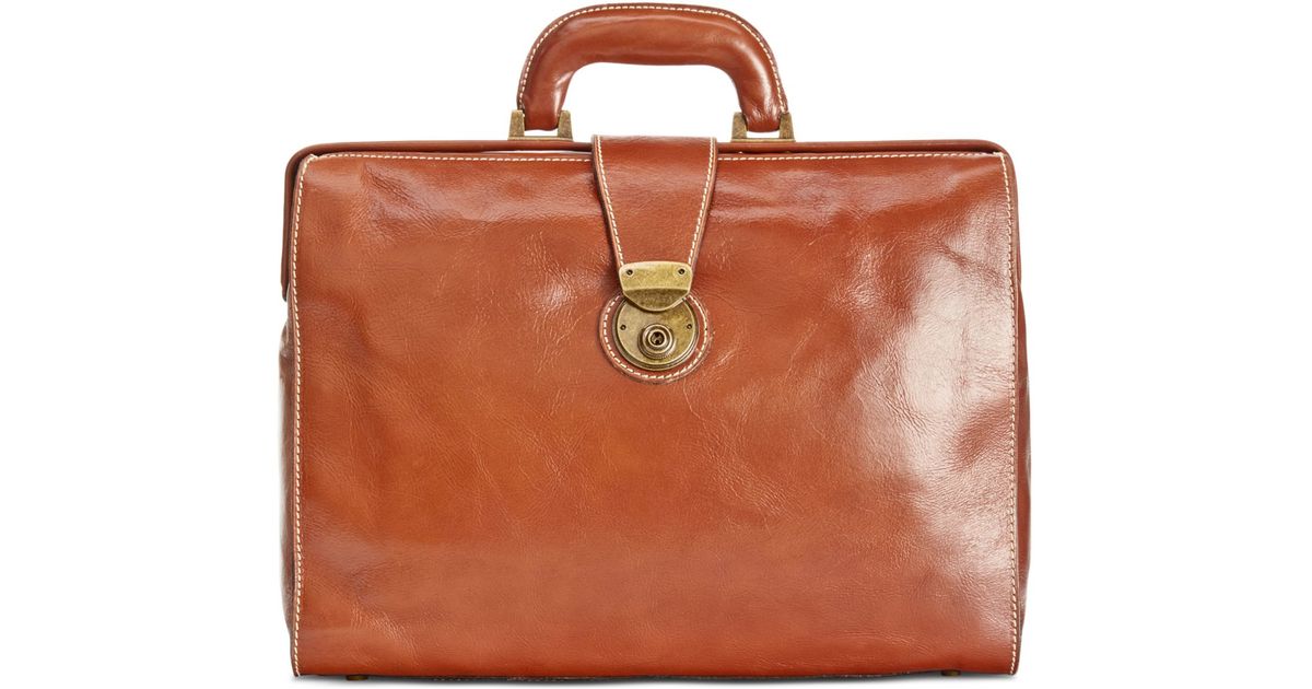 nash leather briefcase