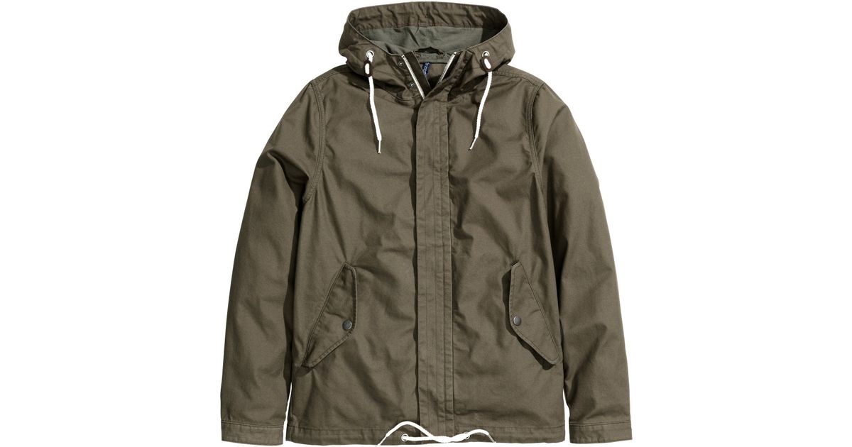 mens canvas parka jacket