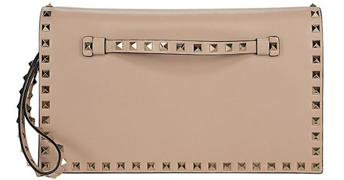 valentino clutch beige