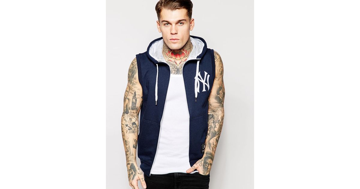 Sleeveless yankees online hoodie
