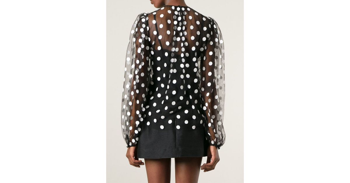 dolce and gabbana polka dot shirt