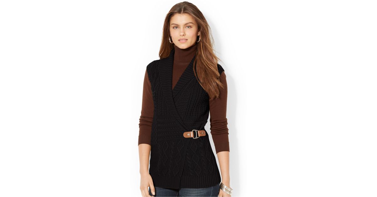 womens ralph lauren sweater vest