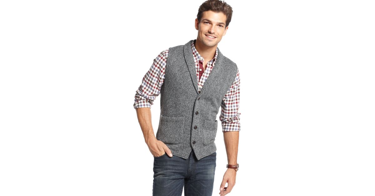 sweater vest with collar
