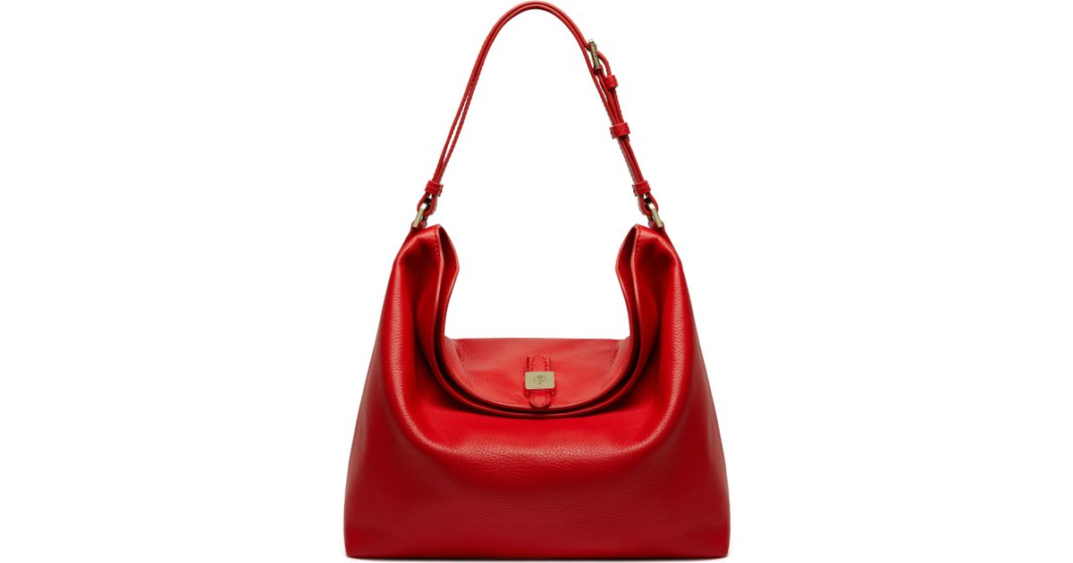 Mulberry Leather Tessie Hobo in Red - Lyst