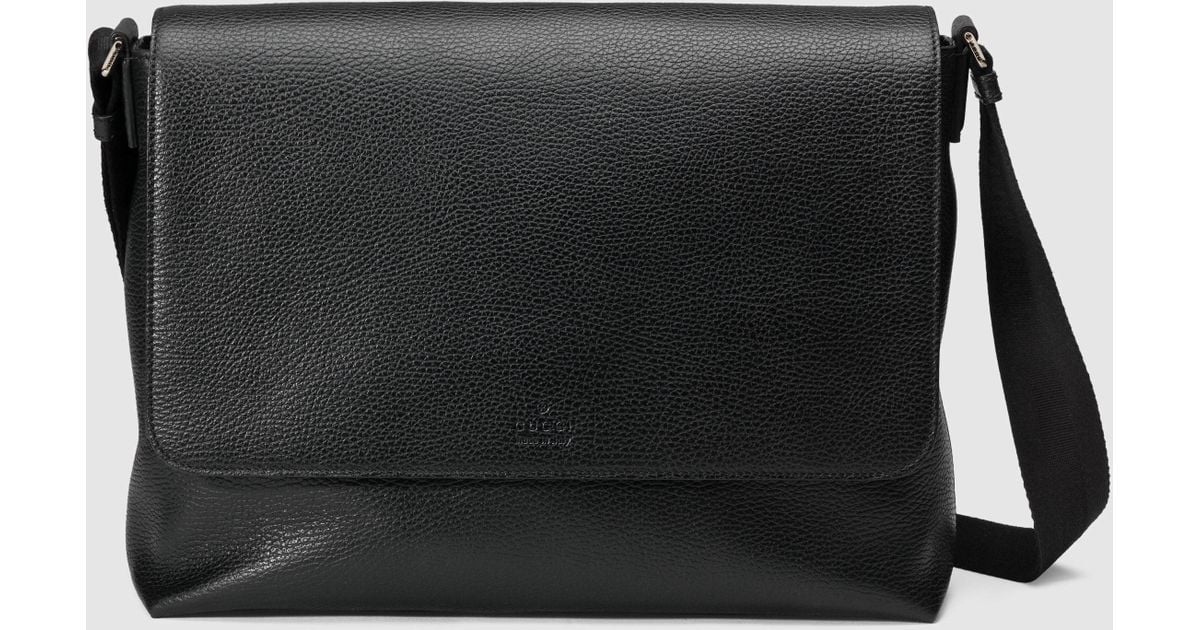 gucci shoulder bag black leather