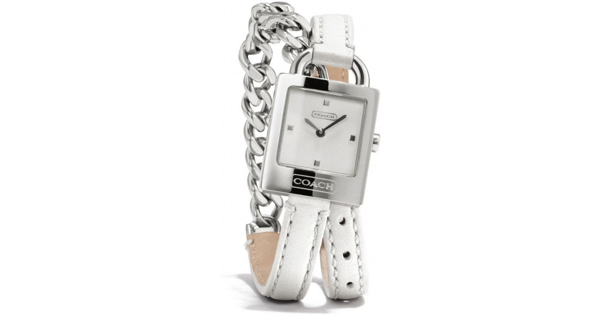 coach double wrap watch