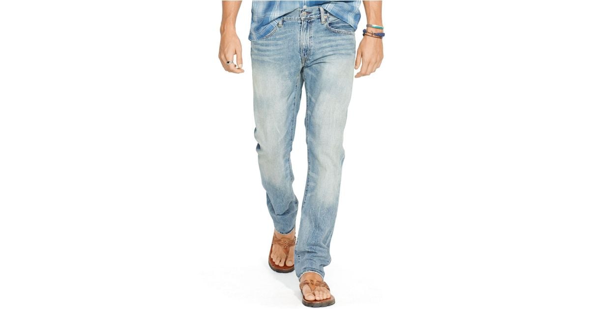 Polo Ralph Lauren Varick Slim-Straight Lightweight Dylan-Wash Jeans in Blue  for Men | Lyst