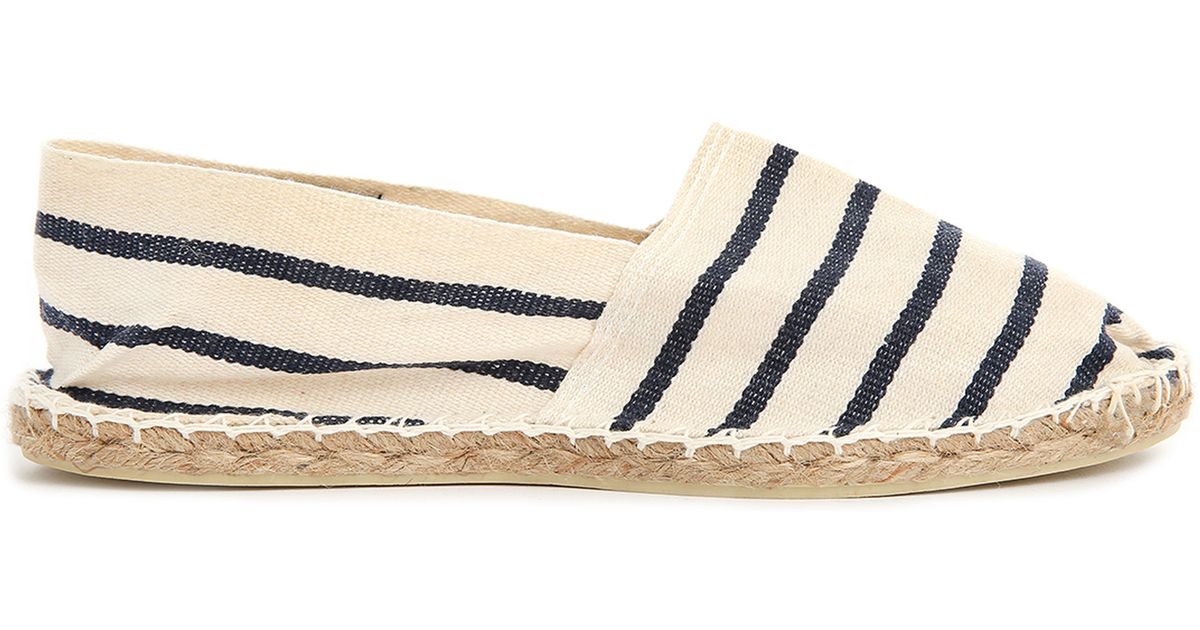 Armor lux White And Blue Striped Espadrilles in White for Men | Lyst