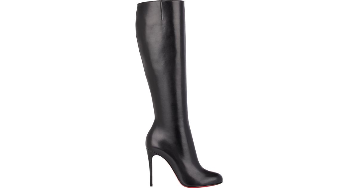 christian louboutin fifi botta red sole knee boot | Landenberg ...