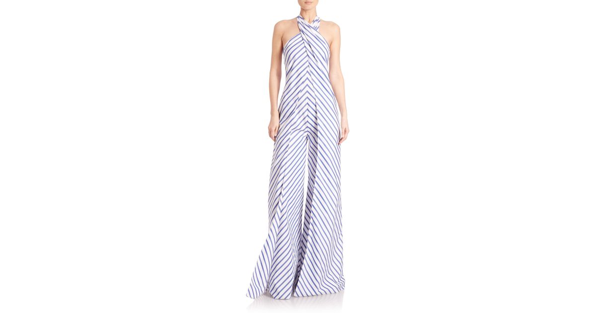 ralph lauren striped jumpsuit