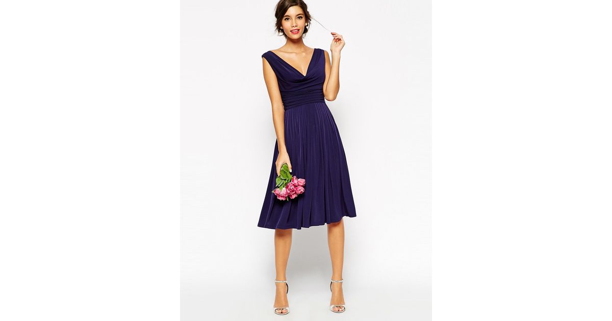navy midi dresses for weddings