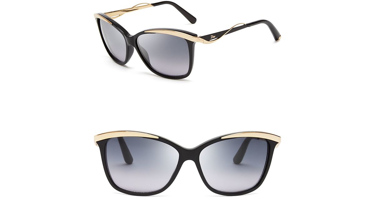 dior cat eye sunglasses black